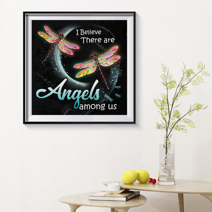 Dragonfly - Full Round Drill Diamond Painting 30*30CM