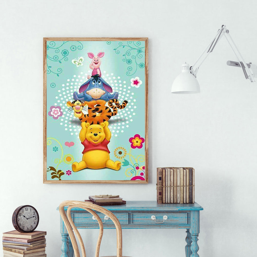 Cartoon Bear - Full Round Drill Diamond Painting 30*40CM