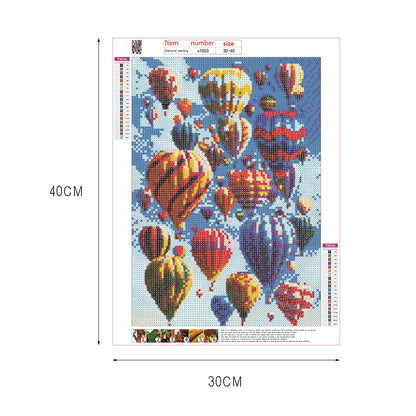 Hot Balloon - Full Round Drill Diamond Painting 30*40CM