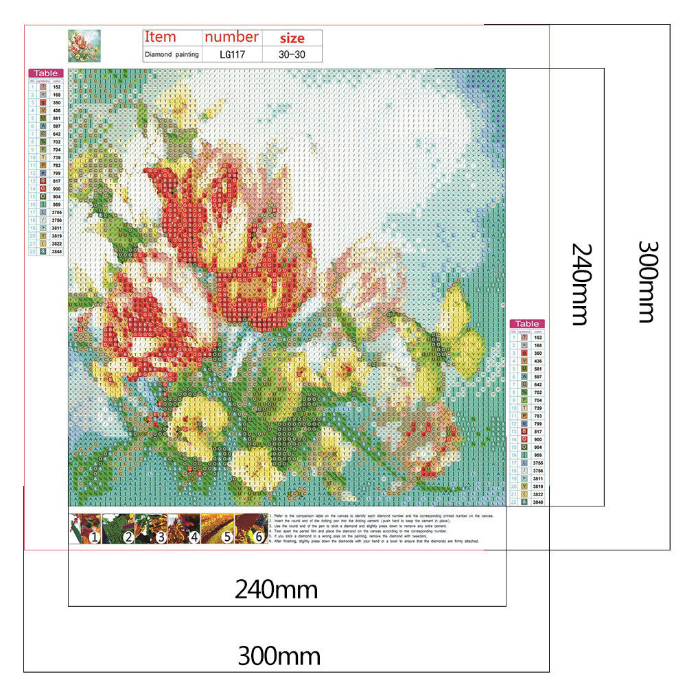 Word - Full Round Drill Diamond Painting 30*30CM