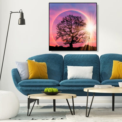 Tree Moon - Full Round Drill Diamond Painting 30*30CM