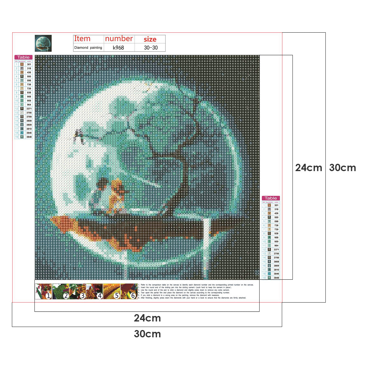 Tree Moon - Full Round Drill Diamond Painting 30*30CM