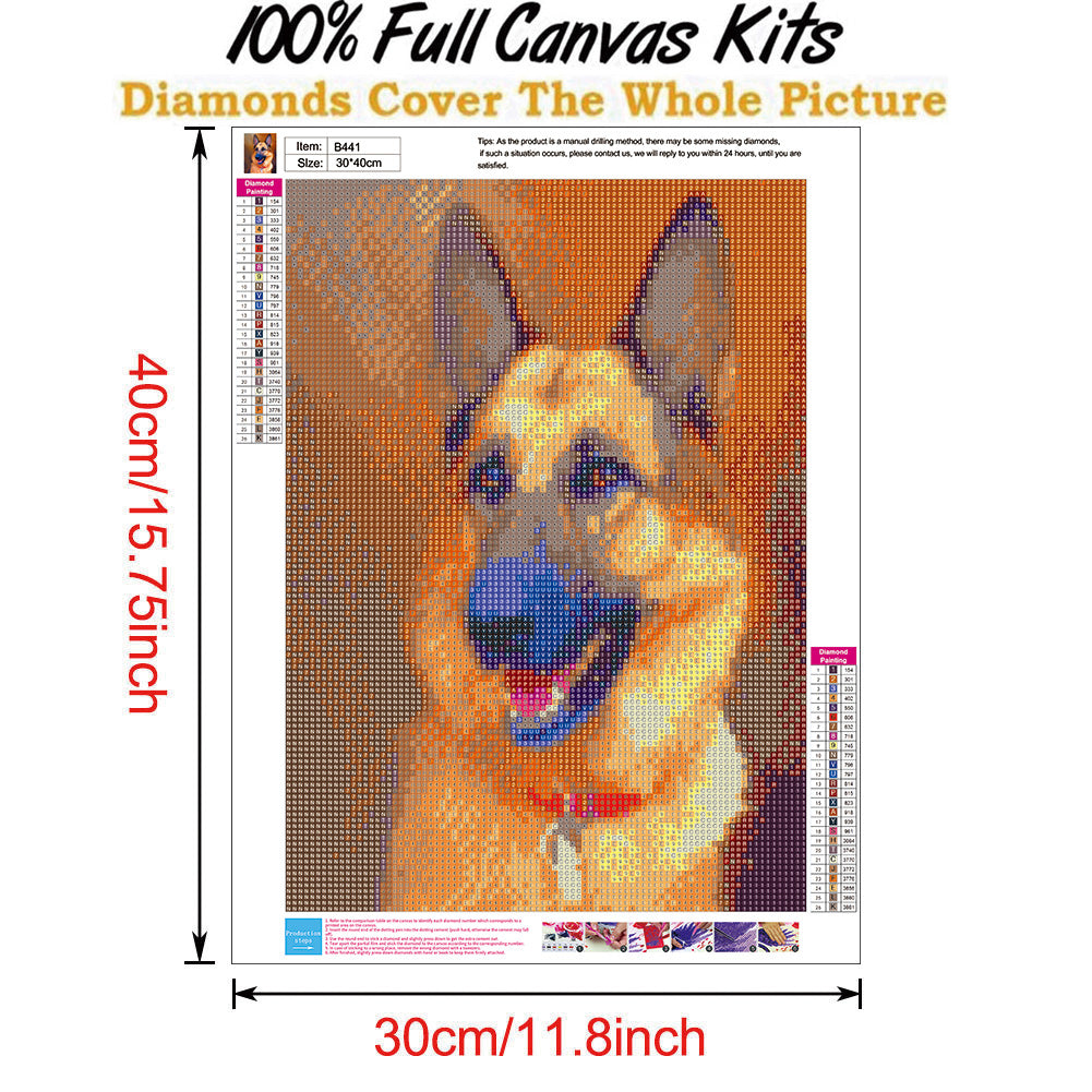 Loyal Dog - Full Round Drill Diamond Painting 30*40CM