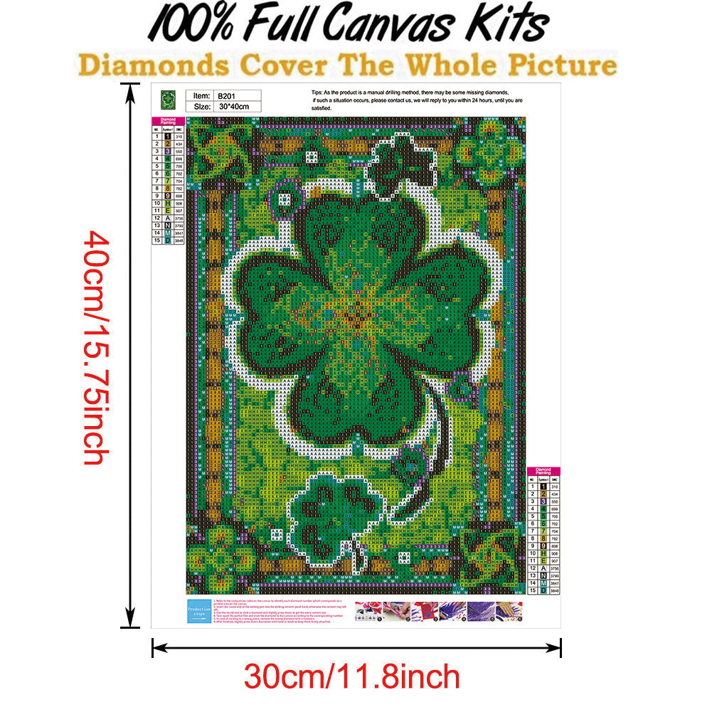 Lucky Flower - Full Round Drill Diamond Painting 30*40CM