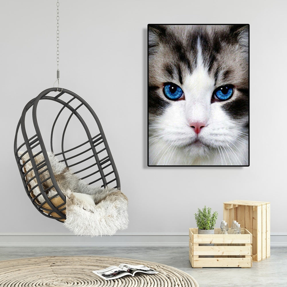 Cat - Full Round Drill Diamond Painting 30*40CM