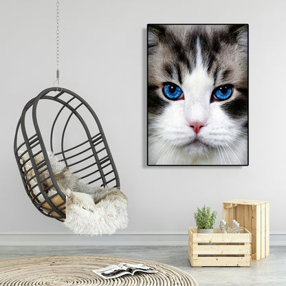 Cat - Full Round Drill Diamond Painting 30*40CM