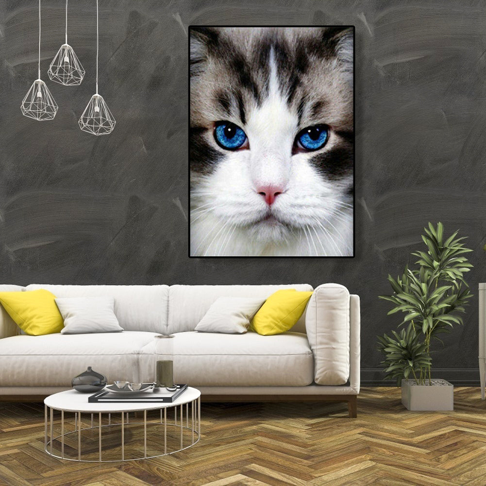 Cat - Full Round Drill Diamond Painting 30*40CM