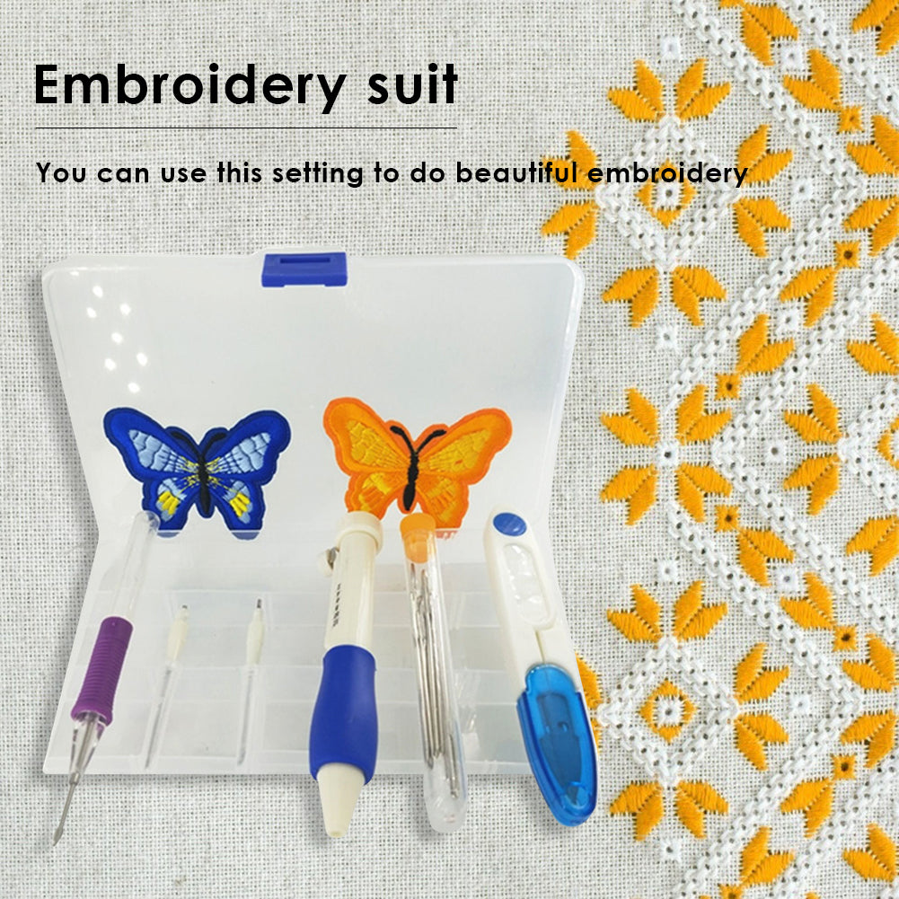 Embroidery Threads Pen Set Cloth Threaders DIY Cross Stitch Sewing Tool Kit
