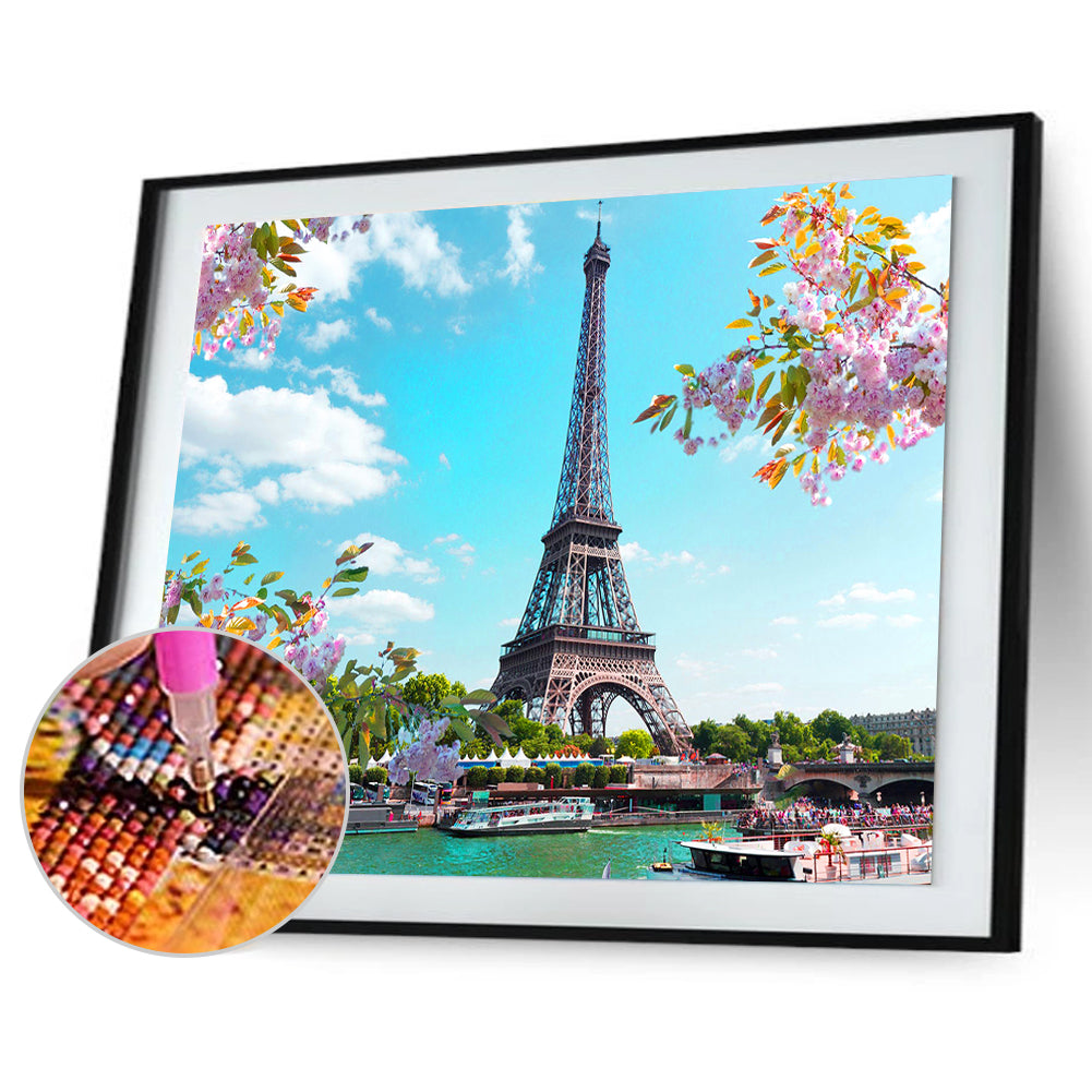 Tower - Full Round Drill Diamond Painting 40*30CM