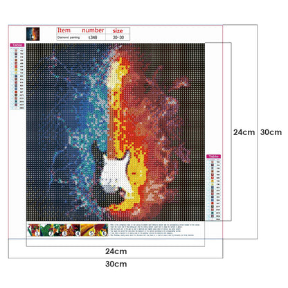 Guitar - Full Round Drill Diamond Painting 30*30CM