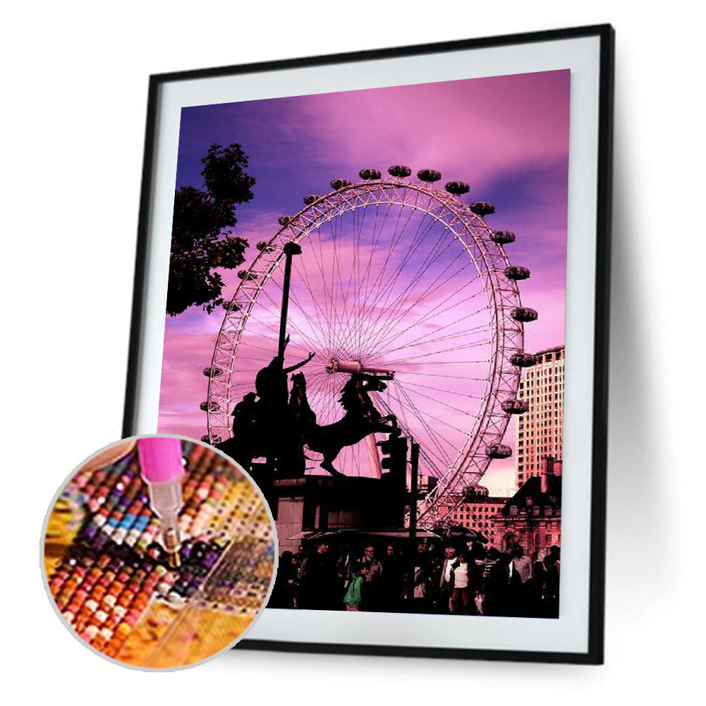 Ferris Wheel - Full Round Drill Diamond Painting 30*40CM