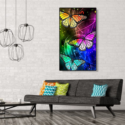 Butterfly - Full Round Drill Diamond Painting 30*48CM