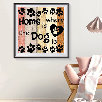 Dog - Full Round Drill Diamond Painting 30*30CM