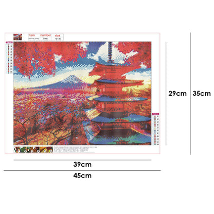 Landscape - Full Round Drill Diamond Painting 45*35CM