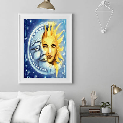 Sun Moon - Full Round Drill Diamond Painting 40*30CM