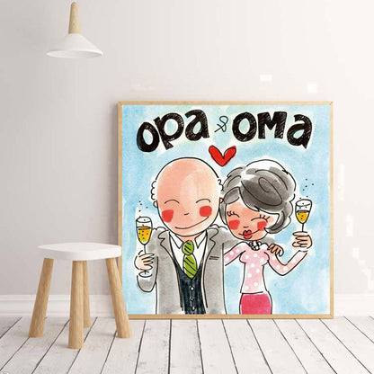 Enjoying Couple - Full Round Drill Diamond Painting 30*30CM