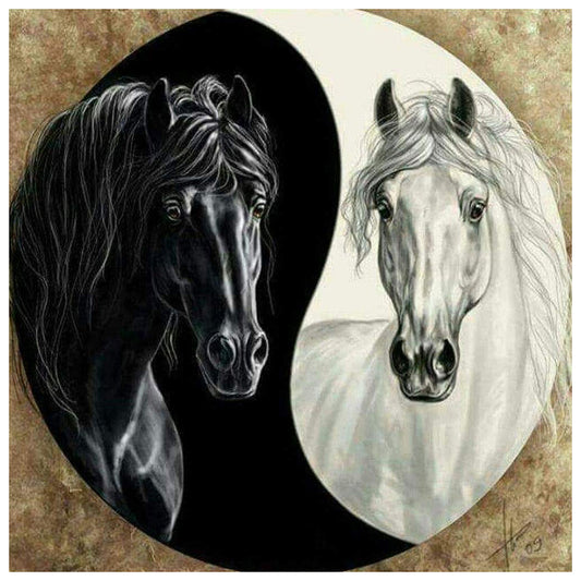 Horse - Full Round Drill Diamond Painting 30*30CM