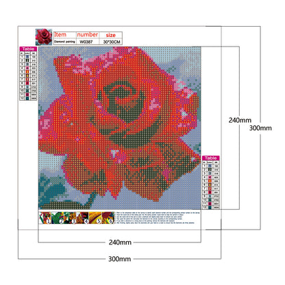 Roses Room - Special Shaped Drill Diamond Painting 30*30CM