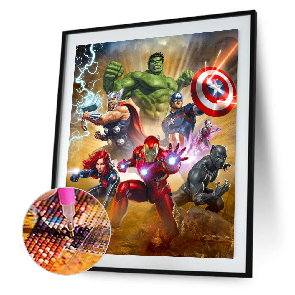 Superhero - Full Round Drill Diamond Painting 40*30CM