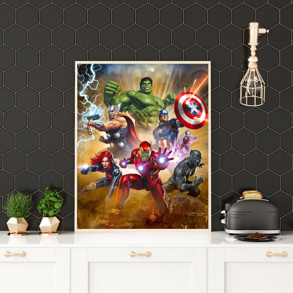 Superhero - Full Round Drill Diamond Painting 40*30CM