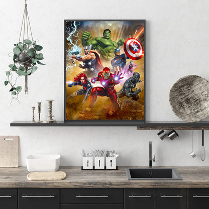 Superhero - Full Round Drill Diamond Painting 40*30CM