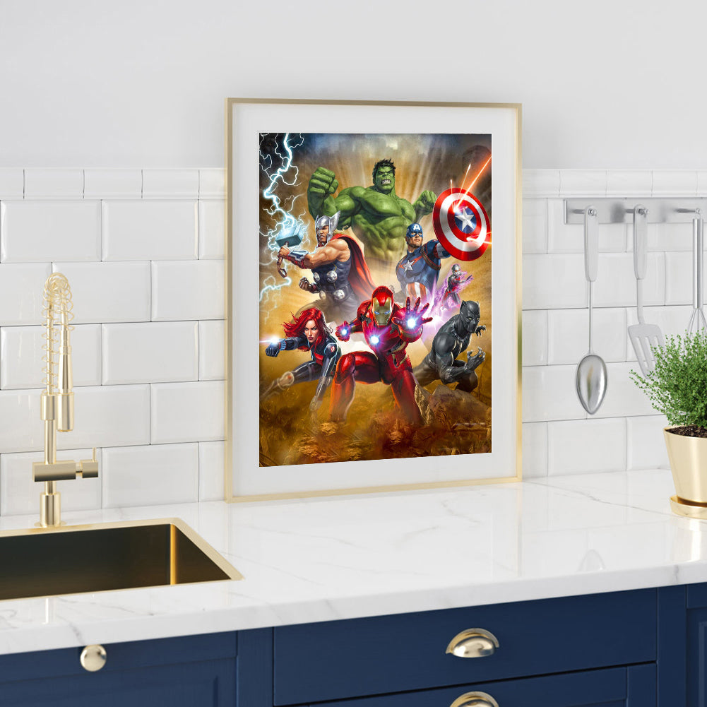 Superhero - Full Round Drill Diamond Painting 40*30CM