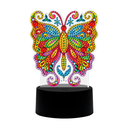 Butterfly DIY Diamond Painting LED Light Embroidery Night Lamp Home Decor