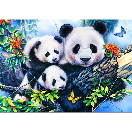 Butterfly Panda - Full Round Drill Diamond Painting 40*30CM