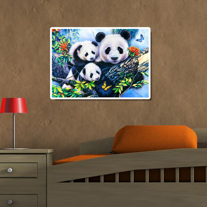 Butterfly Panda - Full Round Drill Diamond Painting 40*30CM