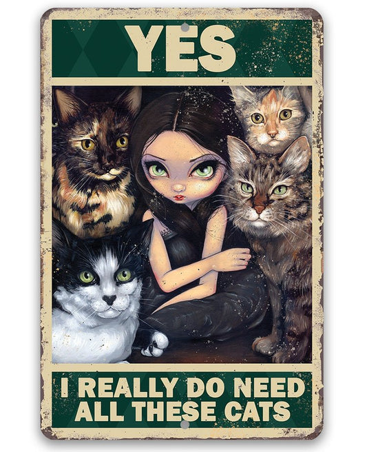 Yes I Really Do Need All These Cats 30*40CM(Canvas) Full Round Drill Diamond Painting