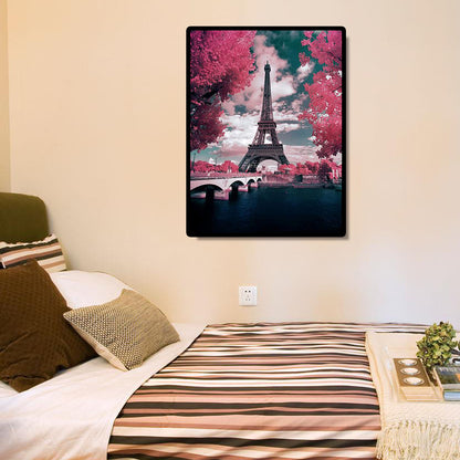 Tower Landscape - Full Round Drill Diamond Painting 30*40CM