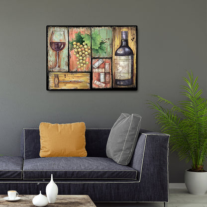 Wine Glass - Full Round Drill Diamond Painting 40*30CM