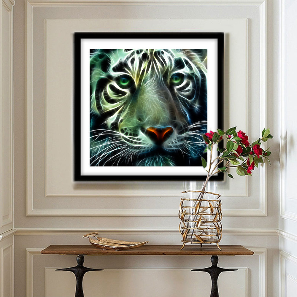 Novelty Tiger - Full Round Drill Diamond Painting 30*30CM