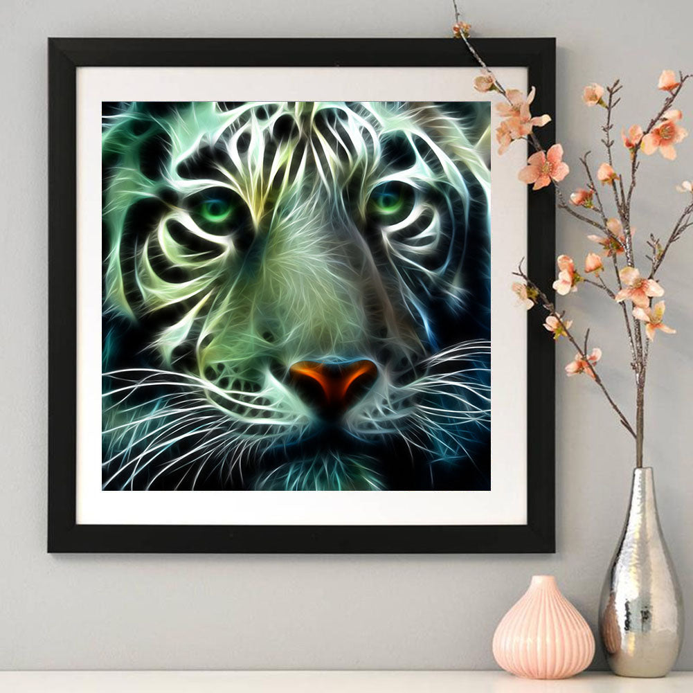 Novelty Tiger - Full Round Drill Diamond Painting 30*30CM