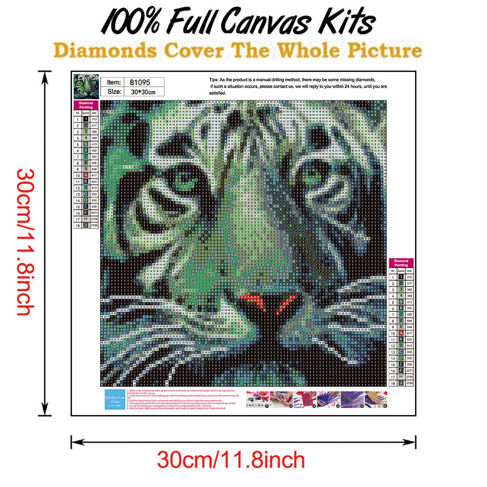 Novelty Tiger - Full Round Drill Diamond Painting 30*30CM