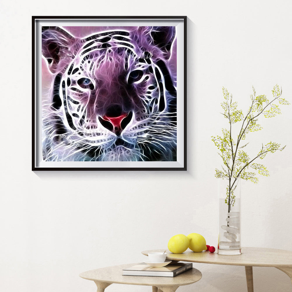 Novelty Tiger - Full Round Drill Diamond Painting 30*30CM