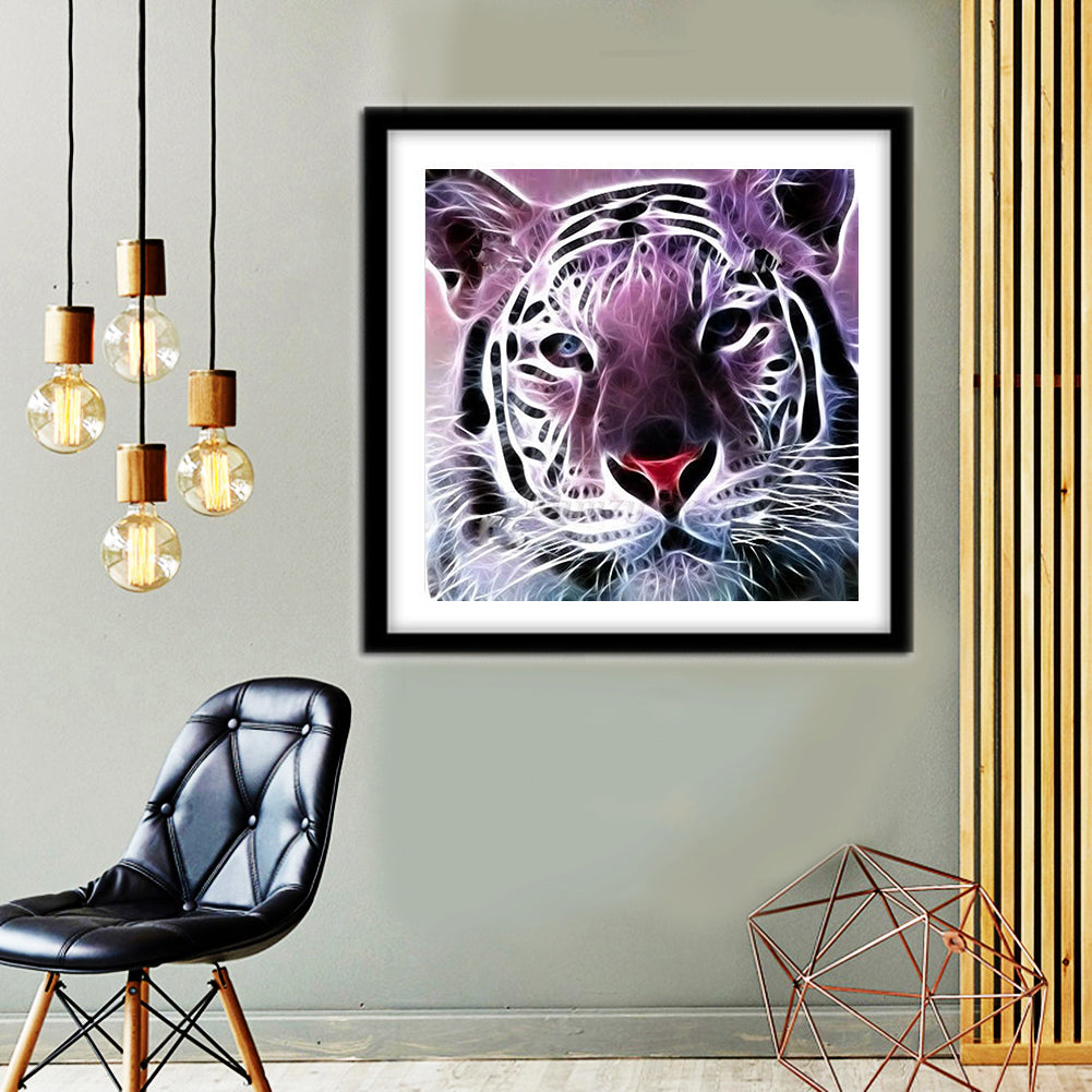 Novelty Tiger - Full Round Drill Diamond Painting 30*30CM