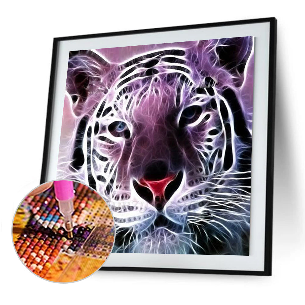 Novelty Tiger - Full Round Drill Diamond Painting 30*30CM