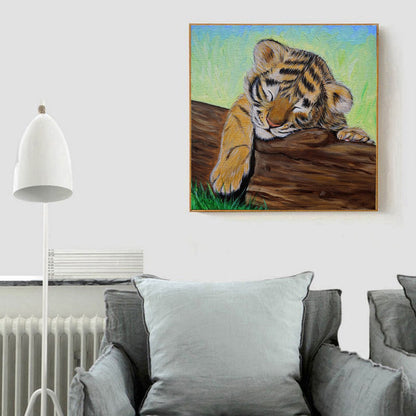 Novelty Tiger - Full Round Drill Diamond Painting 30*30CM