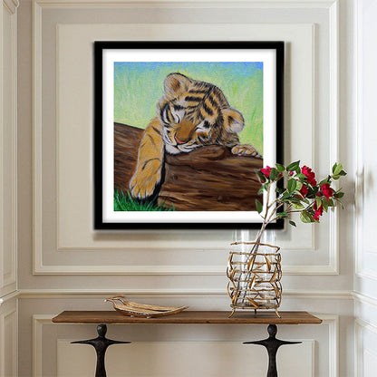 Novelty Tiger - Full Round Drill Diamond Painting 30*30CM