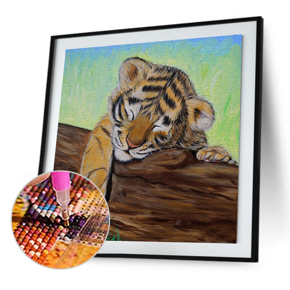 Novelty Tiger - Full Round Drill Diamond Painting 30*30CM