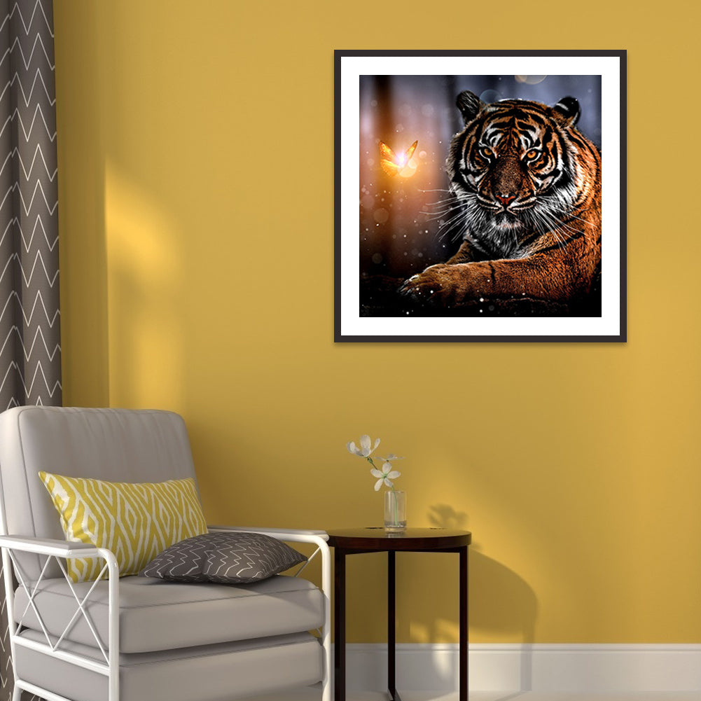 Novelty Tiger - Full Round Drill Diamond Painting 30*30CM