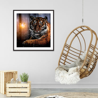 Novelty Tiger - Full Round Drill Diamond Painting 30*30CM