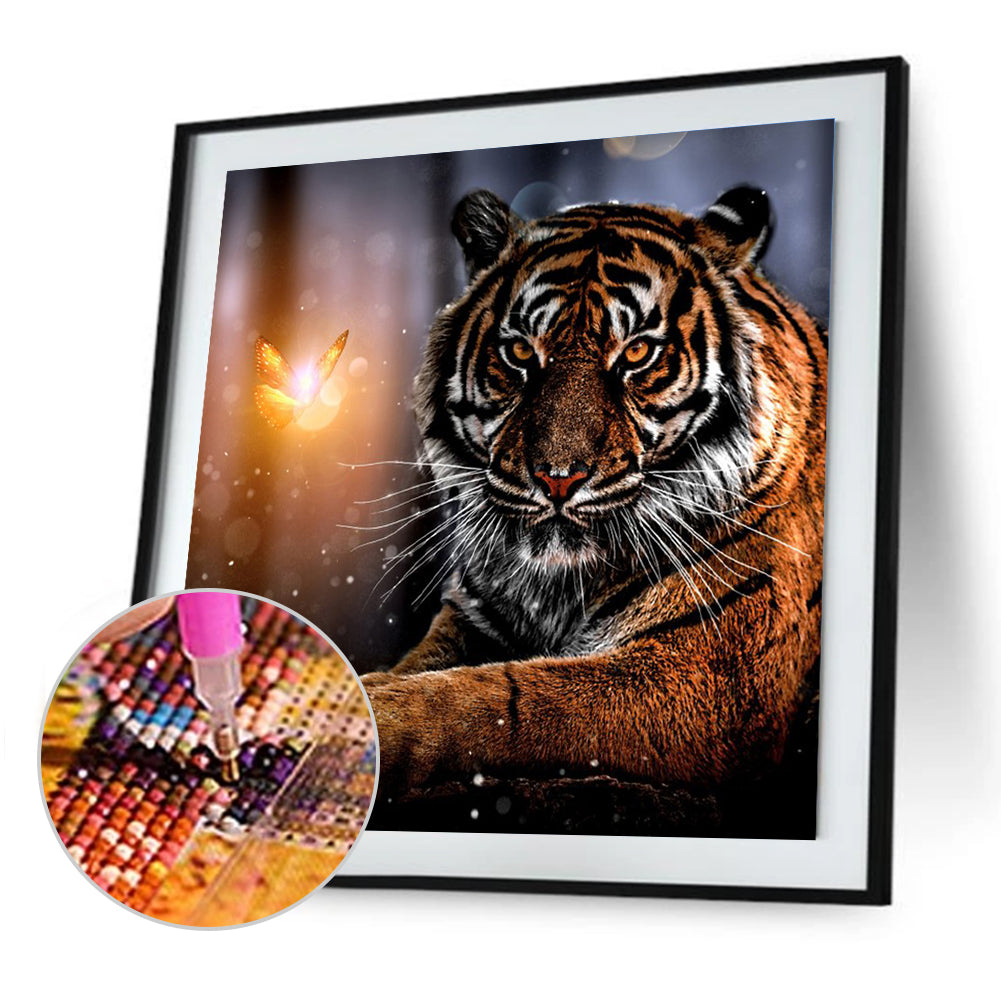 Novelty Tiger - Full Round Drill Diamond Painting 30*30CM