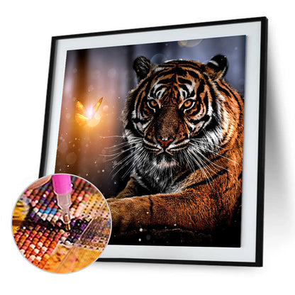 Novelty Tiger - Full Round Drill Diamond Painting 30*30CM