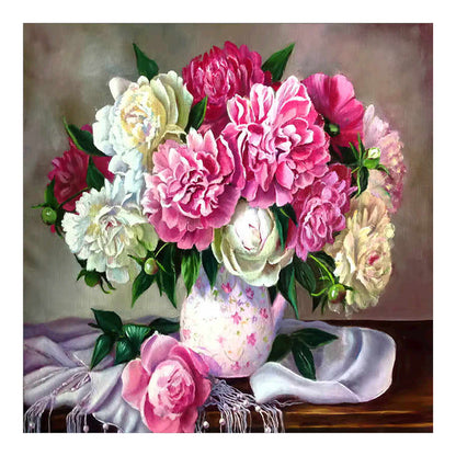 Warm Flowers - Full Round Drill Diamond Painting 30*30CM