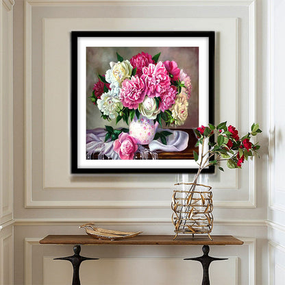 Warm Flowers - Full Round Drill Diamond Painting 30*30CM