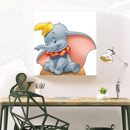 Cartoon Elephant - Full Round Drill Diamond Painting 30*30CM