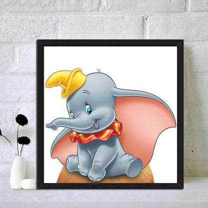 Cartoon Elephant - Full Round Drill Diamond Painting 30*30CM