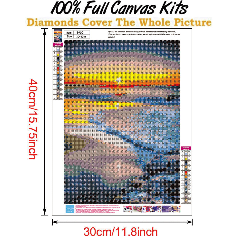 Landscape - Full Round Drill Diamond Painting 30*40CM